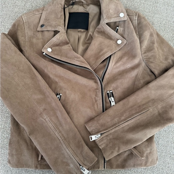 All Saints Jackets & Blazers - ALLSAINTS Dalby Moto Biker Suede jacket